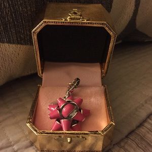 Juicy Couture hot pink BOW charm